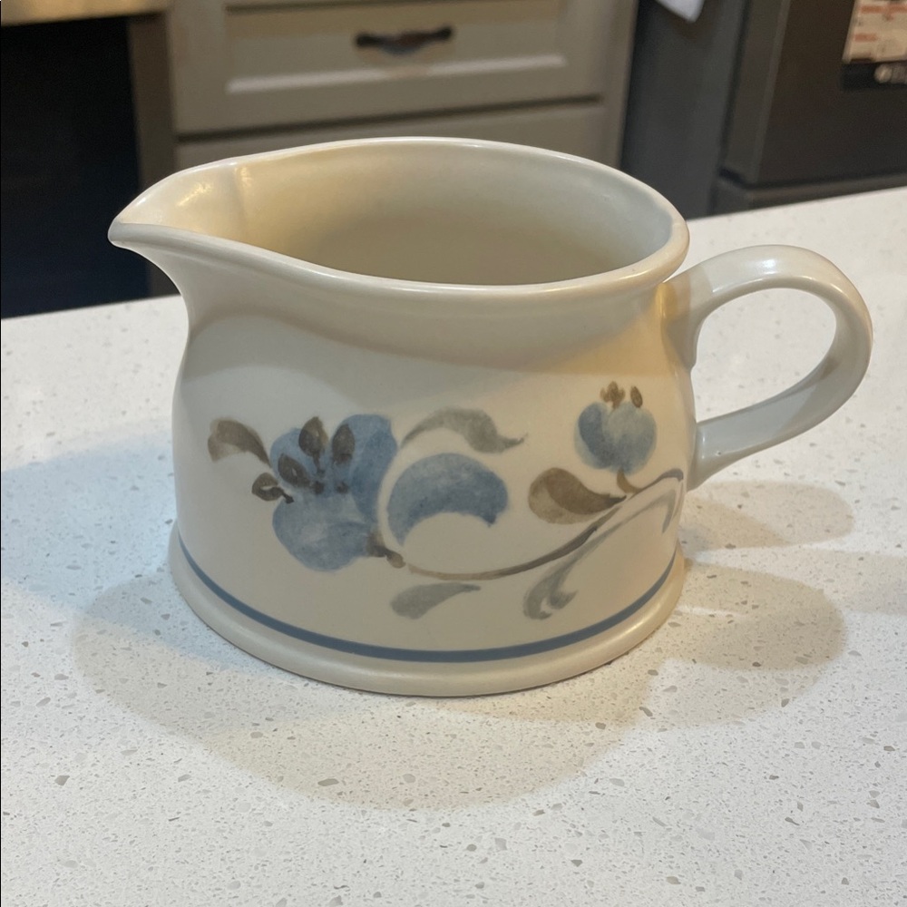 Vintage Johnson Brothers "Sirocco Blue" pottery Creamer